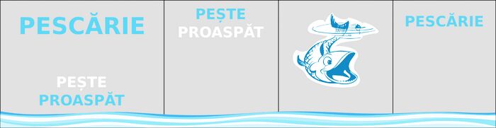 grafica pentru geamurile pescăriei