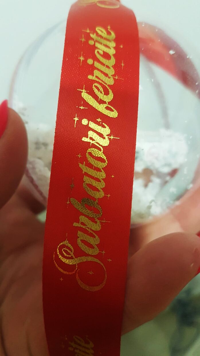 panglică personalizată pentr cadouri